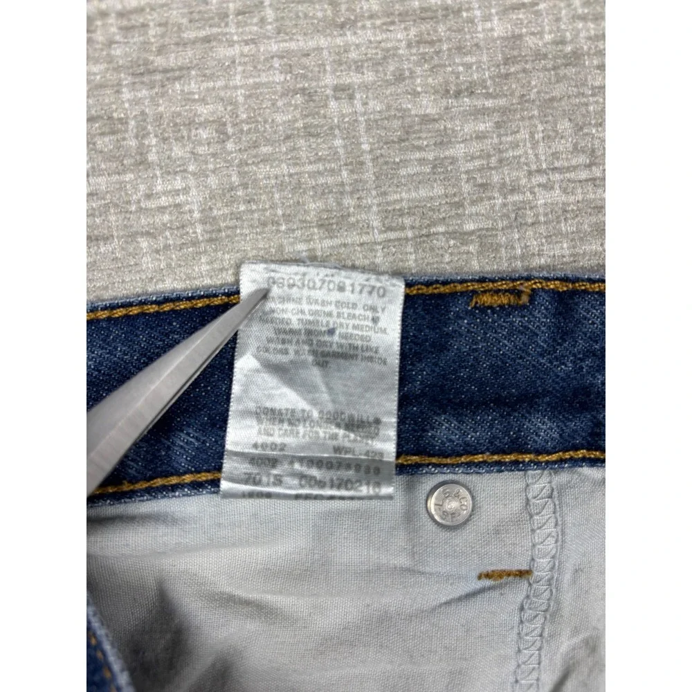 Vintage Levis 517 Bootcut Mens 34x34 Blue Distressed Denim Jeans